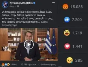 ΣΥΡΙΖΑ: Το facebook του Μητσοτάκη δείχνει ποιος διχάζει