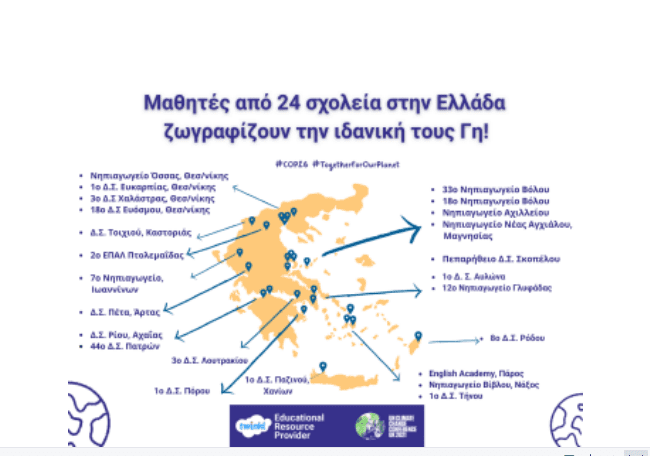 Το 2ο ΕΠΑΛ Πτολεμαΐδας συμμετείχε στη διεθνή εκπαιδευτική κα μπάνια: COP26 - Ζωγραφίζοντας για τη Γη!