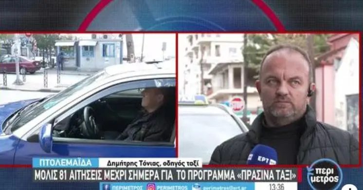 Πτολεμαΐδα :Πρώτη επιδότηση για «πράσινα ταξί» σε επαγγελματία οδηγό! (βίντεο)