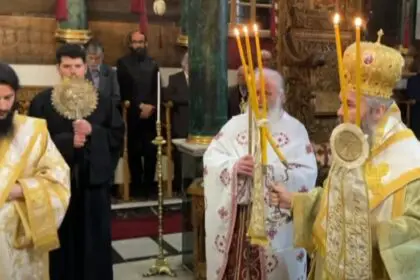 Δ' Κυριακή των Νηστειών - Αρχιερατική Θεία Λειτουργία στον ΙΝ Αγίου Μήνα στο Εμπόριο Εορδαίας (Ιερουργούντος του Μητροπολίτη Φλωρίνης, Πρεσπών & Εορδαίας Ειρηναίου - βίντεο)