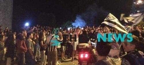 Τρελά πανηγύρια ΠΑΟΚτζήδων στο Λευκό Πύργο [βίντεο] - Eordaialive.com