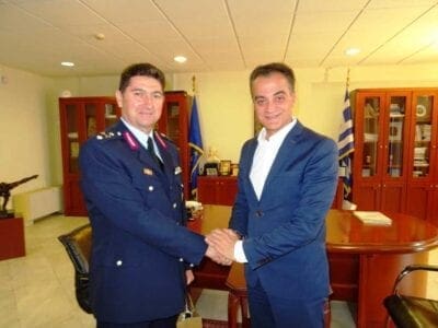 Εθιμοτυπική επίσκεψη του νέου Γενικού Περιφερειακού Αστυνομικού Διευθυντή Δυτικής Μακεδονίας στον Περιφερειάρχη Θ. Καρυπίδη - Eordaialive.com