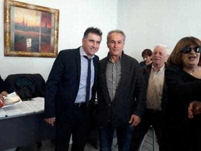 Ο Θοδωρής Ζαγοράκης στο εκλογικό της Τερζοπούλου - Eordaialive.com