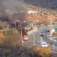 Eordaialive.com - Τα Νέα της Πτολεμαΐδας, Εορδαίας, Κοζάνης Σιάτιστα: Κόμβος Εγνατίας-Αυτοκίνητο κάηκε ολοσχερώς- Βίντεο