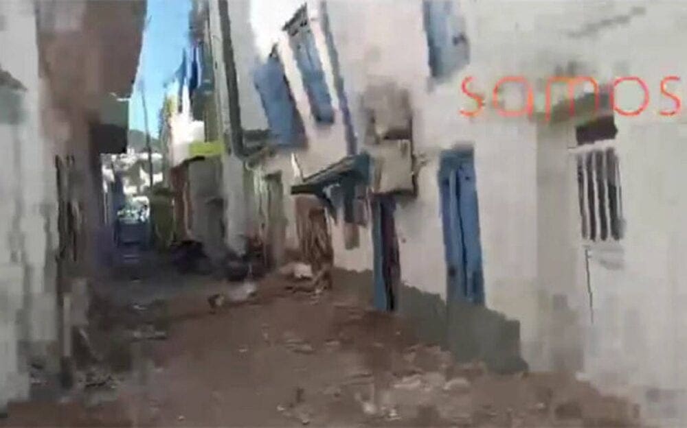 Ισχυρός σεισμός στη Σάμο: Πληροφορίες για μεγάλες ζημιές, οι πρώτες εικόνες (vid)