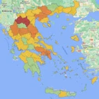 Κορονοϊός στην Ελλάδα: Έτσι διαμορφώνεται από σήμερα ο Χάρτης Υγειονομικής Ασφάλειας