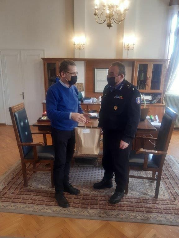 Εθιμοτυπική επίσκεψη Αρχιπύραρχoυ Σωτηρίου Κορέλα τον Δήμαρχο Κοζάνης κ. Λάζαρο Μαλούτα - Eordaialive.com
