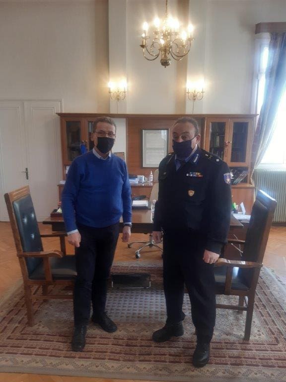 Εθιμοτυπική επίσκεψη Αρχιπύραρχoυ Σωτηρίου Κορέλα τον Δήμαρχο Κοζάνης κ. Λάζαρο Μαλούτα - Eordaialive.com