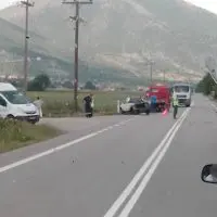 Τροχαίο ατύχημα έξω από την Κοζάνη στον δρόμο για Πολύμυλο – Δείτε φωτογραφίες