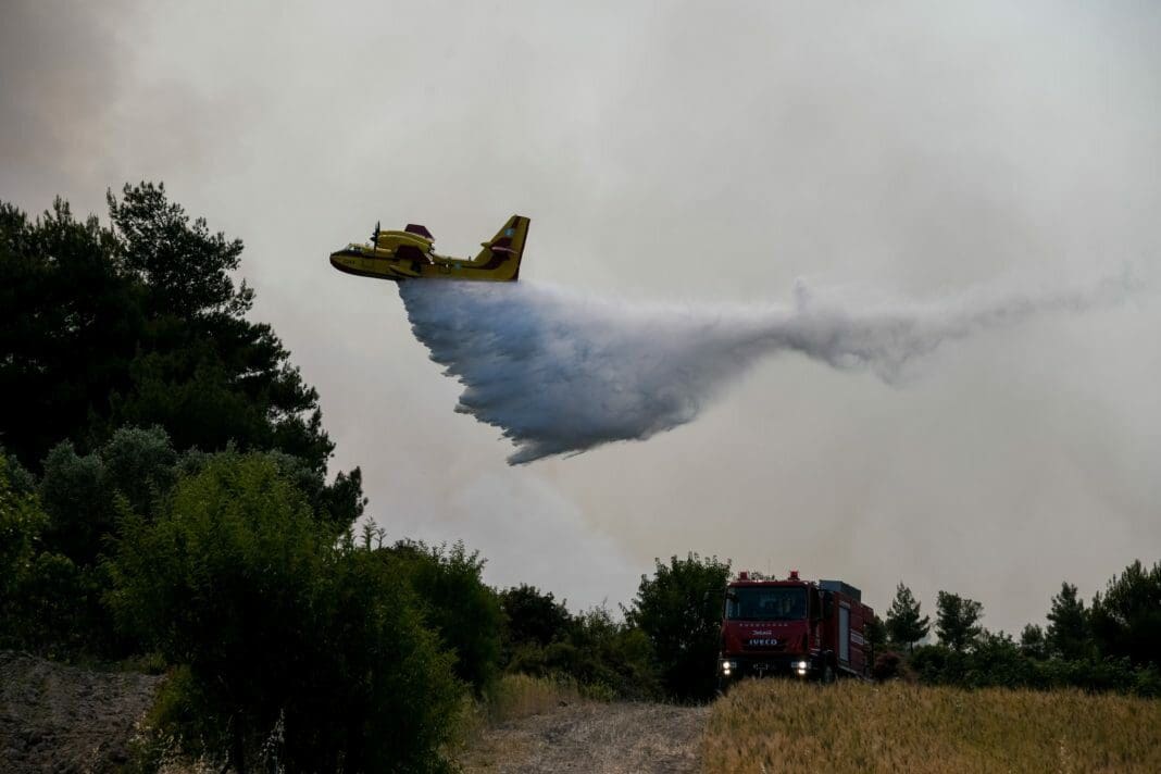 Καστοριά: Πυρκαγιά σε δασική περιοχή του Γράμμου