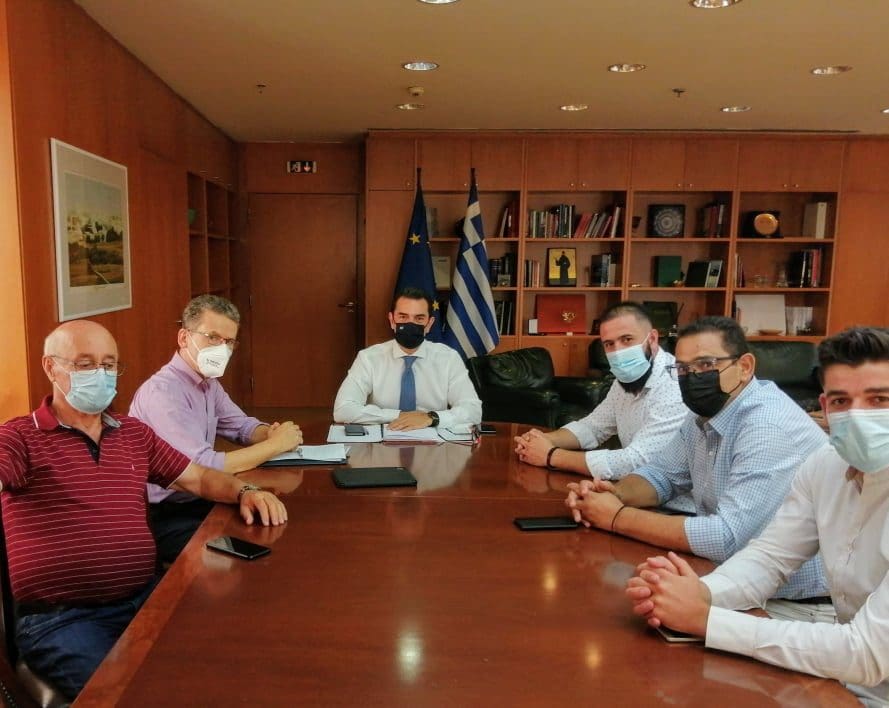 Μετεγκατάσταση Ακρινής: Με τον υπουργό Ενέργειας κ. Σκρέκα συναντήθηκαν μέλη του Κοινοτικού Συμβουλίου Ακρινής και δήμαρχος Κοζάνης