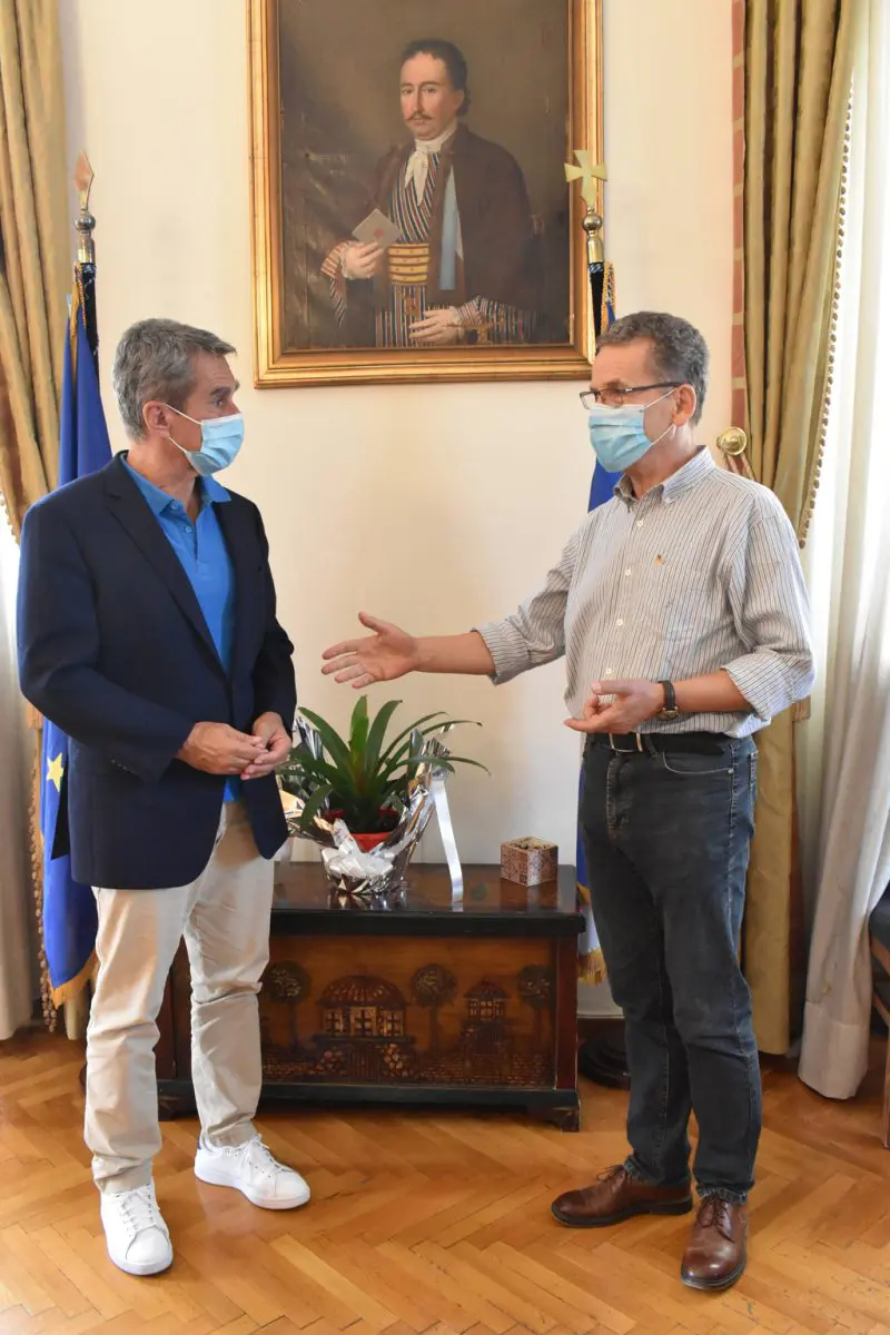 Συνάντηση του δημάρχου Κοζάνης Λάζαρου Μαλούτα με το βουλευτή και υποψήφιο πρόεδρο του ΚΙΝΑΛ Ανδρέα Λοβέρδο