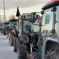 Κοζάνη: Συμβολικός αποκλεισμός δρόμου από αγρότες