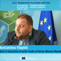 Συμμετοχή του Κώστα Φιλιππίδη (ΟΕΝΕΦ) στο 5ο Just Transition Platform Meeting
