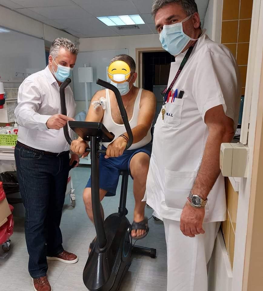 Eordaialive.com - Τα Νέα της Πτολεμαΐδας, Εορδαίας, Κοζάνης Win Cancer: Αθλητές απέναντι στον Καρκίνο: Δωρεά δύο στατικών ποδηλάτων στο τμήμα μεταμόσχευσης μυελού των οστών του «Αγίου Σάββα»