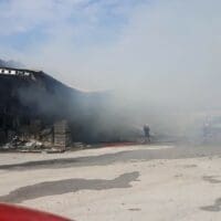 Πτολεμαΐδα: Καταστράφηκε μάντρα οικοδομικών υλικών από φωτιά