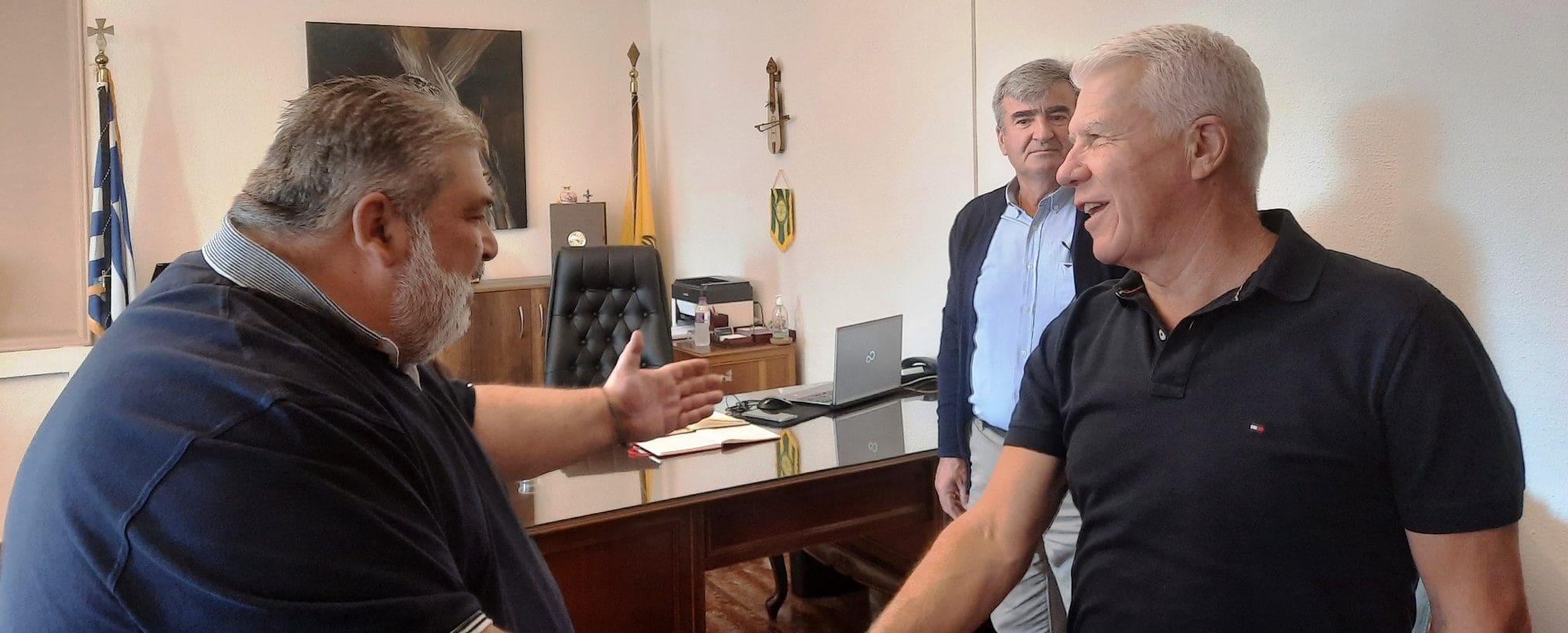 Τον Δήμαρχο Εορδαίας Παναγιώτη Πλακεντά επισκέφθηκε ο Πρόεδρος της ΑΔΕΔΥ Δημήτρης Μπράτης.