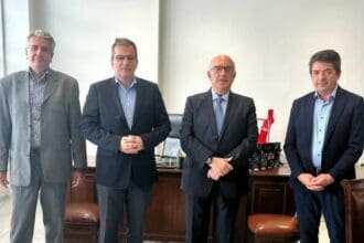 Συνάντηση του Υφυπουργού Μεταφορών Μιχάλη Παπαδόπουλου με τις Πρυτανικές αρχές του Πανεπιστημίου Δυτικής Μακεδονίας στη νέα  πανεπιστημιούπολη στη ΖΕΠ Κοζάνης