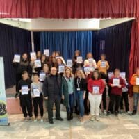 Εκπαιδευτική επίσκεψη της διαχειριστικής ομάδας του Ομίλου Ενεργών Νέων Φλώρινας - Europe Direct Δυτικής Μακεδονίας στο Γυμνάσιο Κλεινών