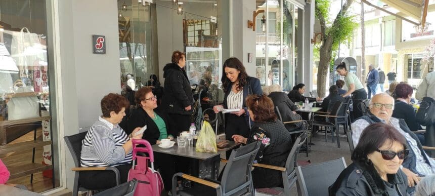  «Και η Εορδαία στηρίζει την αλλαγή, ψηφίζει Αλέξη Τσίπρα» - Η υποψήφια βουλευτής Έφη Μιχελάκη σε εμπορικά καταστήματα, λαϊκή αγορά και καφέ της Πτολεμαϊδας