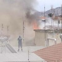 Φωτιά στο κέντρο της Πτολεμαΐδας (Βίντεο & Φωτογραφίες)