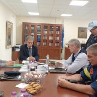 Ο Περιφερειάρχης Δυτικής Μακεδονίας με τον υφυπουργό Κλιματικής Κρίσης και Πολιτικής Προστασίας Ευάγγελο Τουρνά για τον συντονισμό και την ενημέρωση των φορέων ενόψει της αντιπυρικής περιόδου