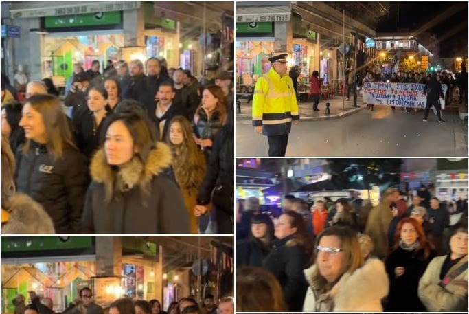 Συλλαλητήριο στην κεντρική πλατεία και πορεία στην Πτολεμαΐδα για τα Τέμπη (5 Μαρτίου 2025) βίντεο - Eordaialive.com