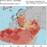 Μεγάλης έκτασης μεταφορά αφρικανικής σκόνης αναμένεται σήμερα Μ. Πέμπτη. Ο καιρός μέχρι το Πάσχα. - Eordaialive.com