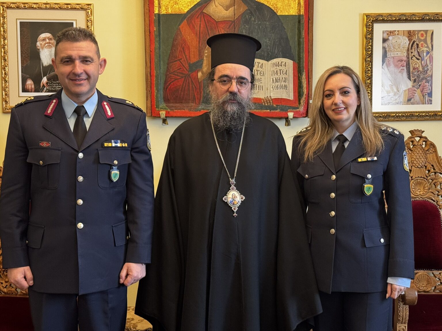 Εθιμοτυπική επίσκεψη του Νέου Γενικού Περιφερειακού Αστυνομικού  Διευθυντή Δυτικής Μακεδονίας στο Μητροπολίτη Καστοριάς