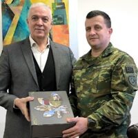 Εθιμοτυπική επίσκεψη του Διοικητή της 9ης Ταξιαρχίας Μ.Π. στον Δήμαρχο Αμυνταίου