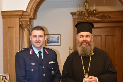Εθιμοτυπική επίσκεψη του Γενικού Περιφερειακού Αστυνομικού  Διευθυντή Δυτικής Μακεδονίας στο Μητροπολίτη Φλωρίνης, Πρεσπών και Εορδαίας