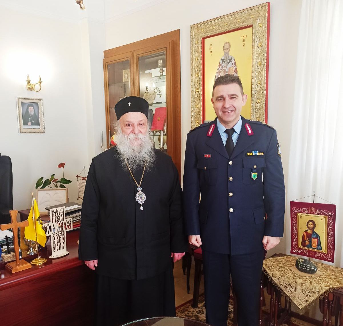 Εθιμοτυπική επίσκεψη του Γενικού Περιφερειακού Αστυνομικού  Διευθυντή Δυτικής Μακεδονίας στον Μητροπολίτη Γρεβενών