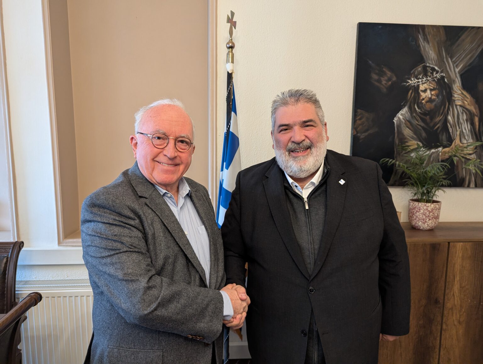 Επίσκεψη του  Προέδρου της ΑΕΜΥ, κ. Κύριλλου Παπακυρίλλου στον Δήμαρχο Εορδαίας, Παναγιώτη Πλακεντά