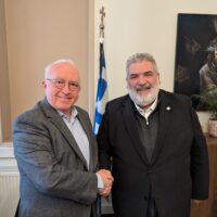 Επίσκεψη του  Προέδρου της ΑΕΜΥ, κ. Κύριλλου Παπακυρίλλου στον Δήμαρχο Εορδαίας, Παναγιώτη Πλακεντά