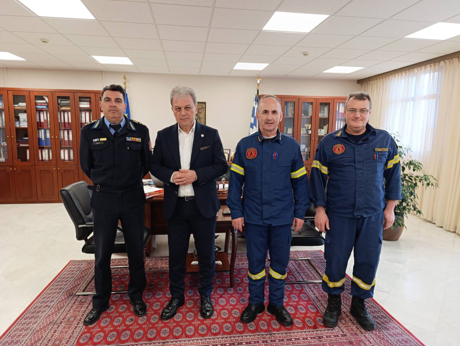 Επίσκεψη του νέου Συντονιστή Επιχειρήσεων Ηπείρου, Δυτικής Μακεδονίας και Νήσων στον Περιφερειάρχη Δυτικής Μακεδονίας