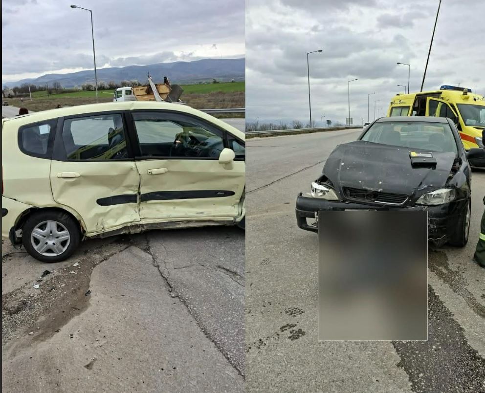 Πτολεμαΐδα: Τροχαίο ατύχημα στη διασταύρωση της γέφυρας Ανατολικού