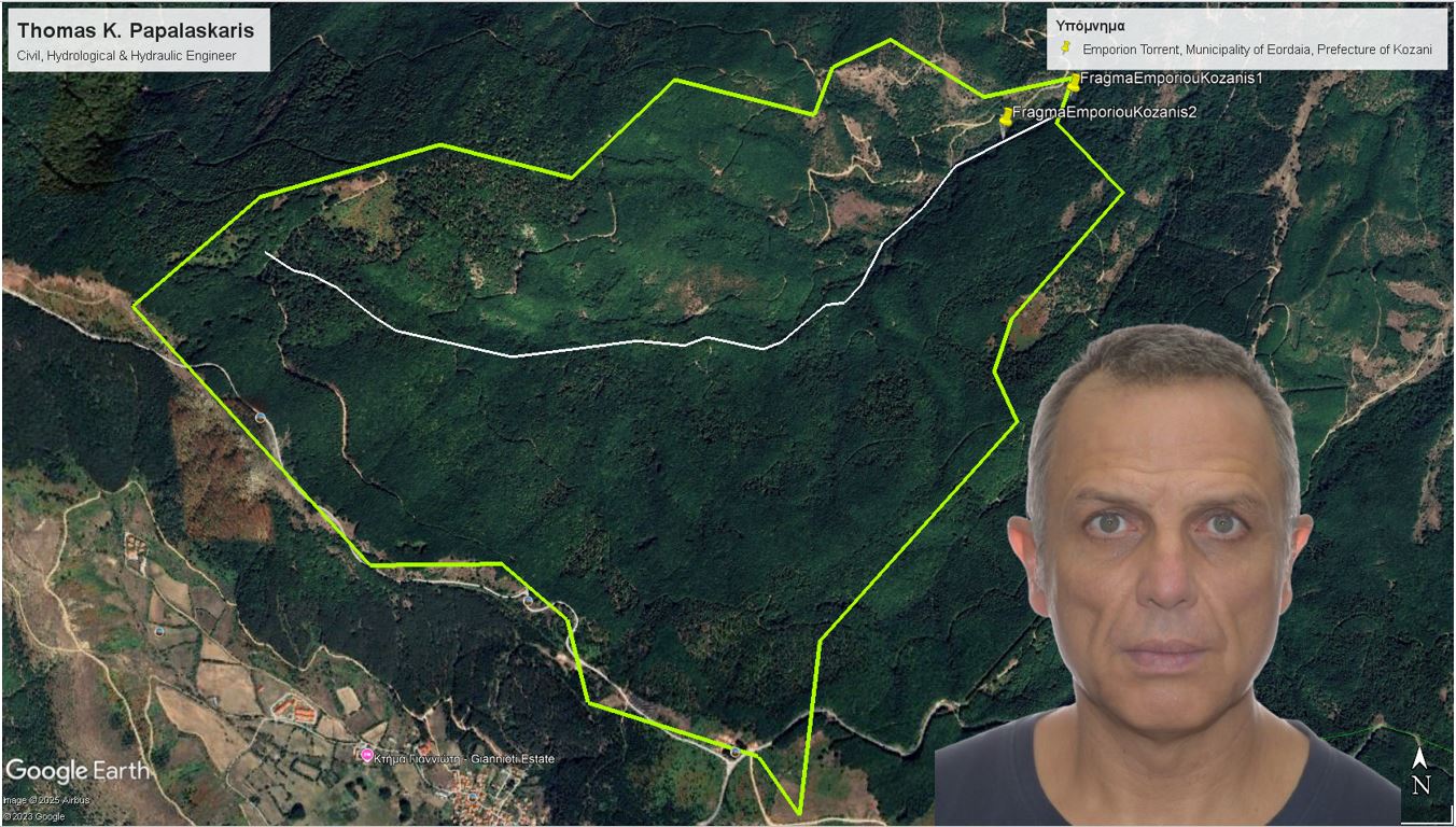 «“Χείμαρρος “Εμπορίου”, Εορδαίας, Κοζάνης”: Πάνω από 3,60 εκατομμύρια κυβικά μέτρα νερού στα φράγματα, τους τελευταίους 27 μήνες (01/01/2024 – 31/03/2026), (1.619,80 mm βροχής)».