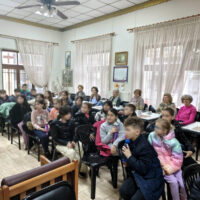 Επίσκεψη του Δημοτικού Σχολείου Φιλώτα στο ΚΑΠΗ Αμυνταίου 