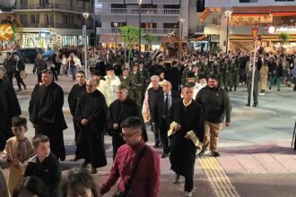 Με μεγαλοπρέπεια και θρησκευτική ευλάβεια τιμήθηκαν οι Πολιούχοι του Αμυνταίου Άγιοι Κωνσταντίνος και Ελένη