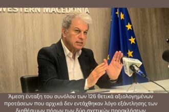 Περιφέρεια Δυτικής Μακεδονίας: Διπλασιασμός πόρων και ενταγμένων επιχειρήσεων στο πρόγραμμα ενίσχυσης