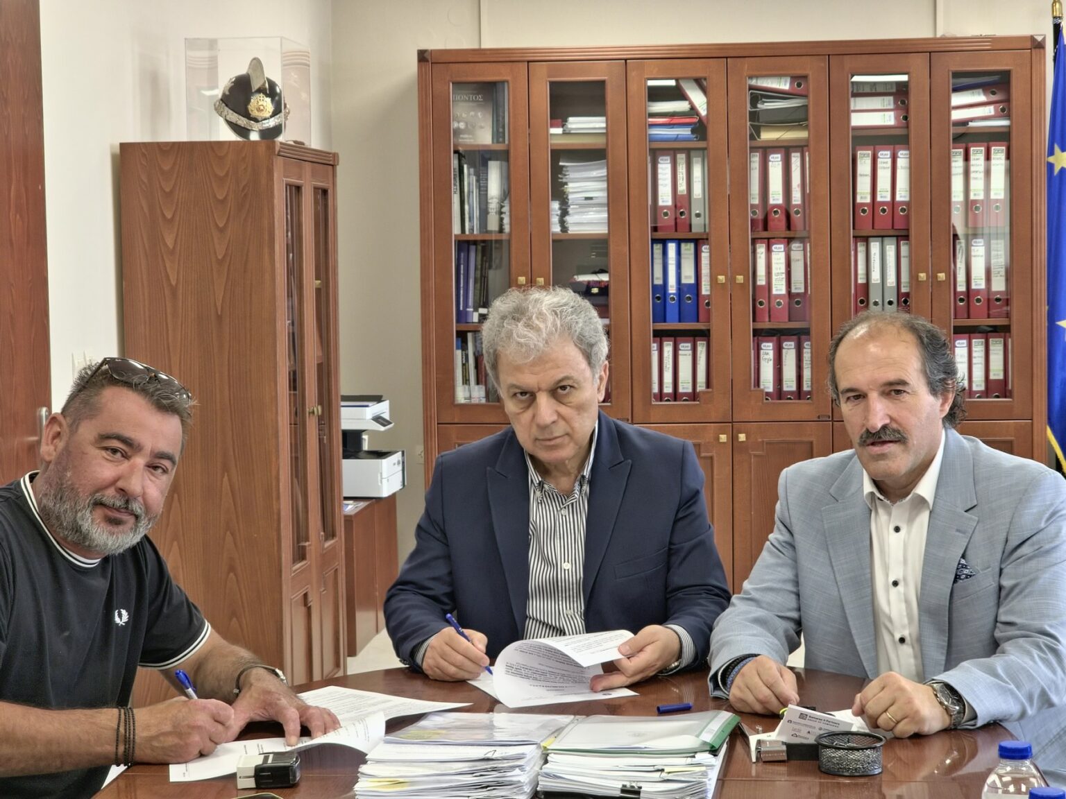 Περιφέρεια Δυτικής Μακεδονίας Υπογραφή σύμβασης για τη συντήρηση του οδικού δικτύου Φλώρινας – Αμυνταίου