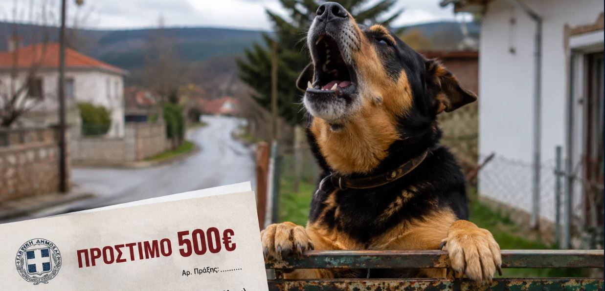 Πρόστιμο 500 ευρώ σε ιδιοκτήτρια σκύλου στην Κρυόβρυση Εορδαίας επειδή... γάβγιζε – Τι προβλέπει ο νόμος