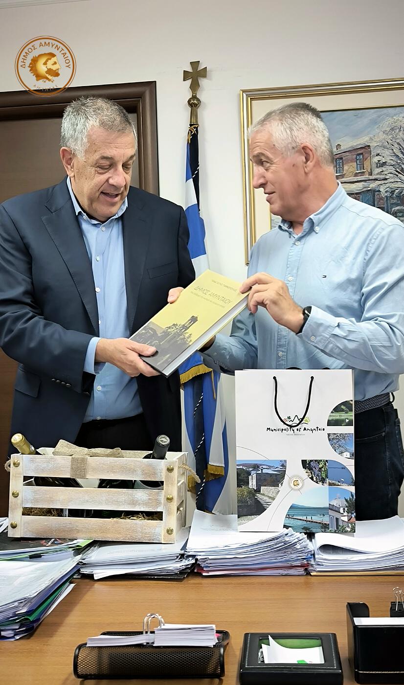 Επίσκεψη του Υφυπουργού Υποδομών και Μεταφορών Νικόλαου Ταχιάου στον Δήμο Αμυνταίου - Eordaialive.com
