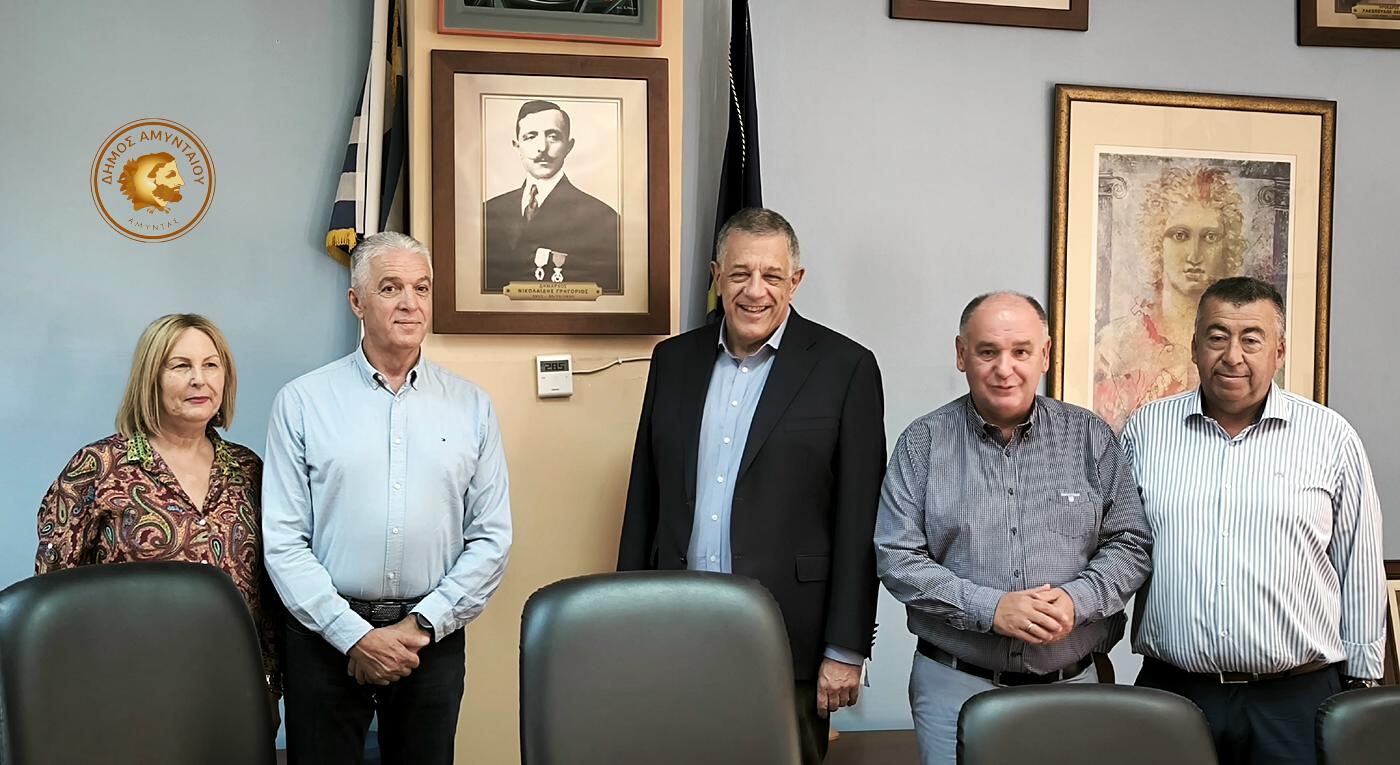 Επίσκεψη του Υφυπουργού Υποδομών και Μεταφορών Νικόλαου Ταχιάου στον Δήμο Αμυνταίου - Eordaialive.com