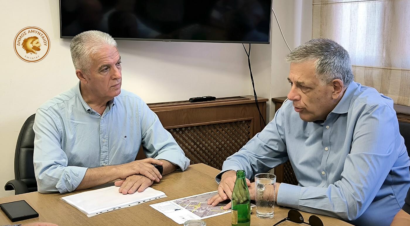 Επίσκεψη του Υφυπουργού Υποδομών και Μεταφορών Νικόλαου Ταχιάου στον Δήμο Αμυνταίου - Eordaialive.com