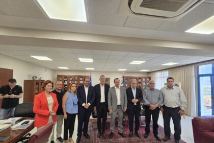 Σύσκεψη του Περιφερειάρχη Γιώργου Αμανατίδη με τον Αναπληρωτή Υπουργό Υποδομών και Μεταφορών Γιώργο Κώτσηρα και φορείς του μεταφορικού κλάδου